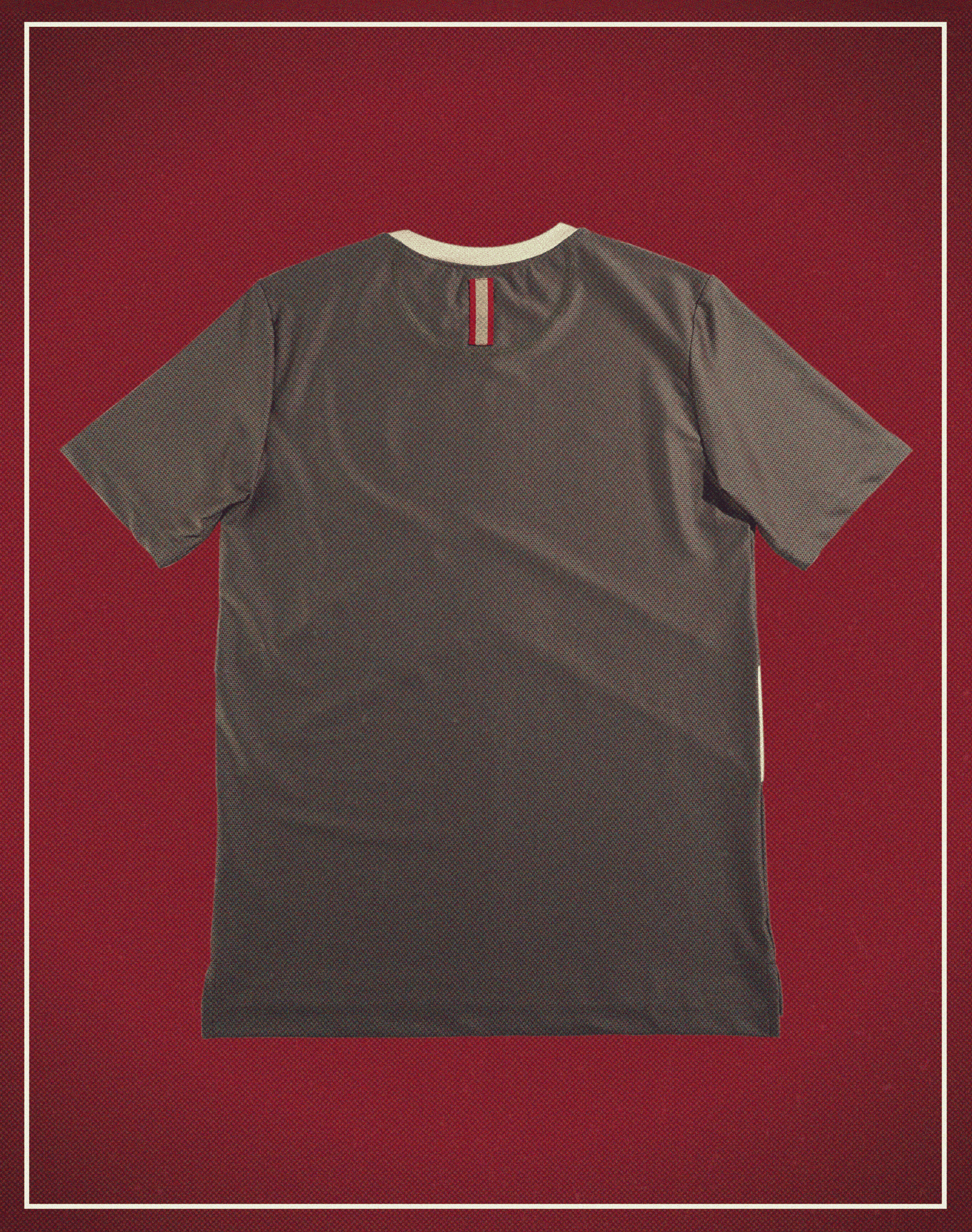 ATHLETICS TEE Brown and Cream