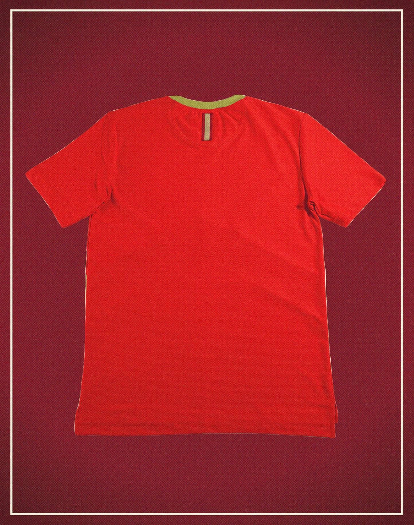 ATHLETICS TEE Red and Gold