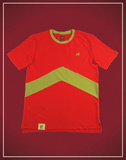 ATHLETICS TEE Red and Gold