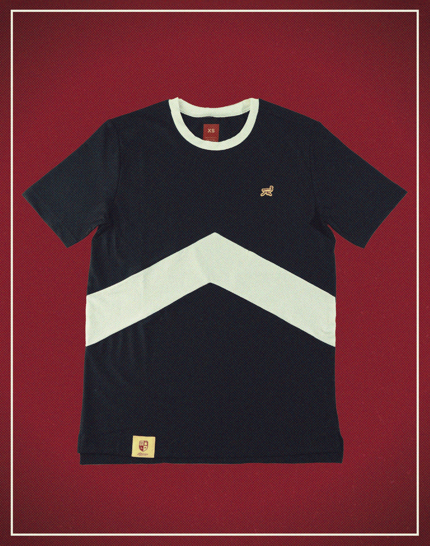 ATHLETICS TEE Black and White