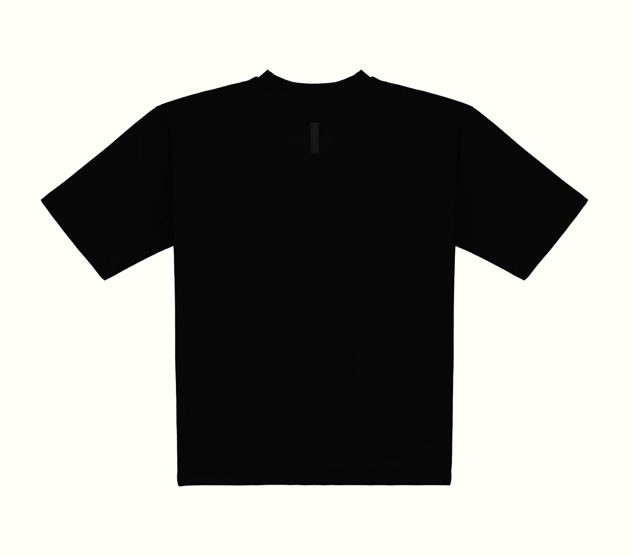 THE REVERSED OVERSIZED TEE IN BLACK