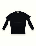 THE REVERSE 2-IN-1 CROP TOP IN BLACK