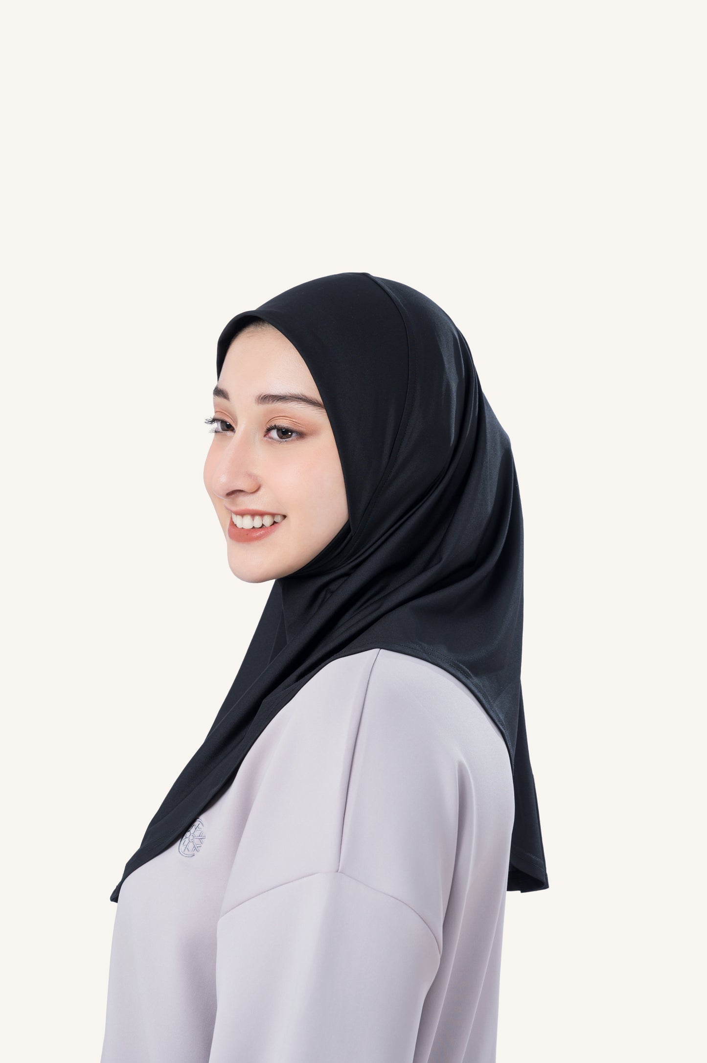 InnerSejuk Tudung Sukan Adore S Black
