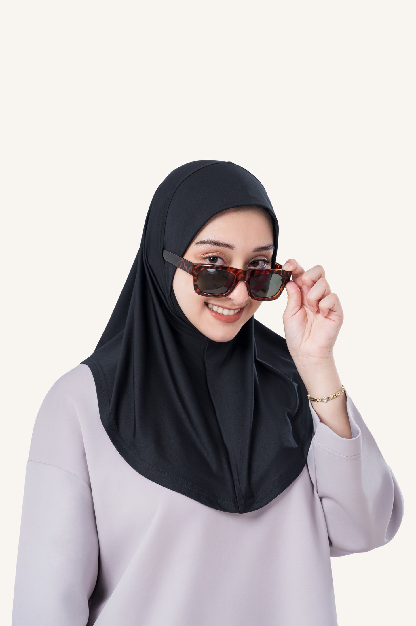 InnerSejuk Tudung Sukan Adore S Black