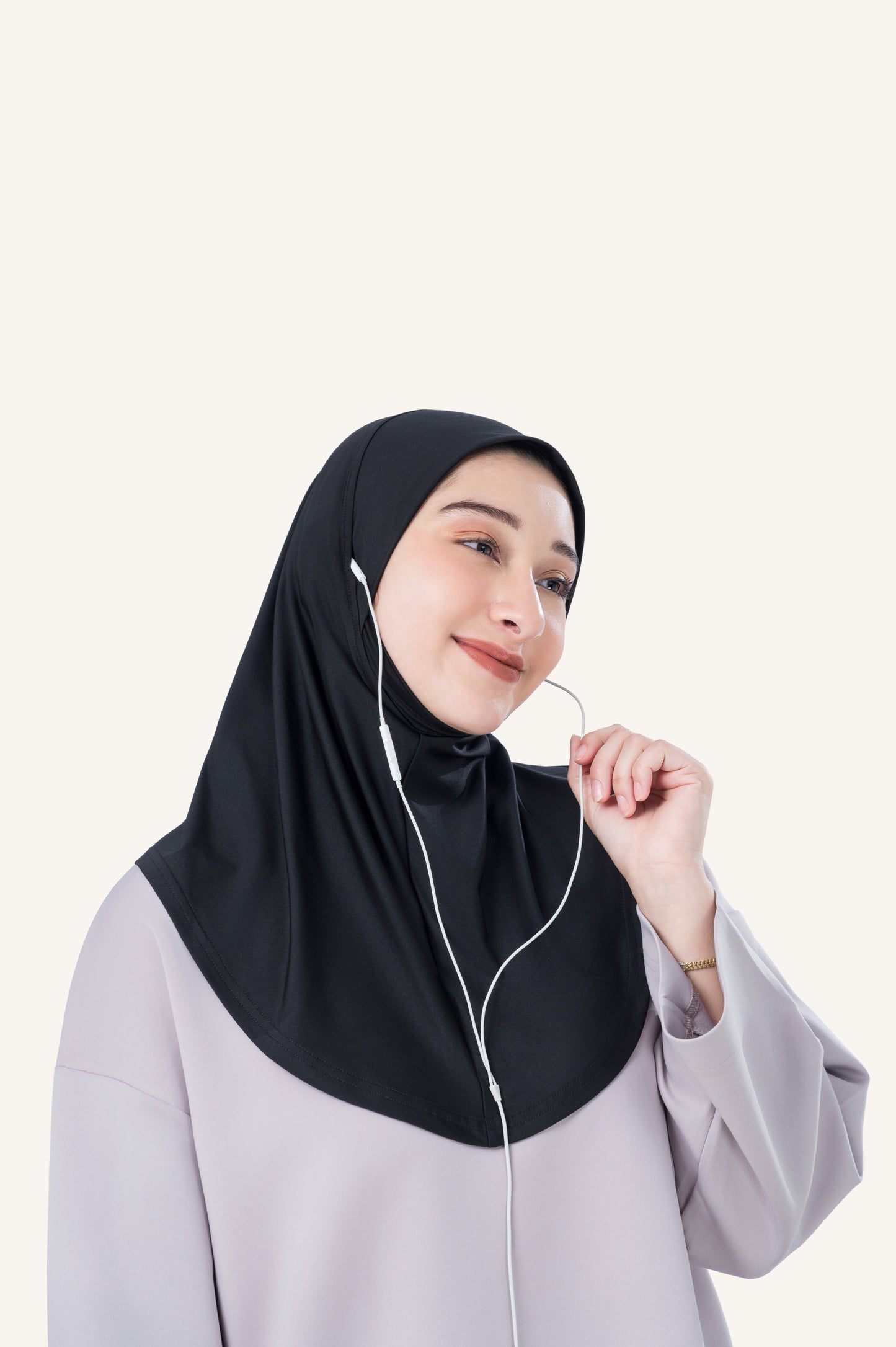 InnerSejuk Tudung Sukan Adore S Black
