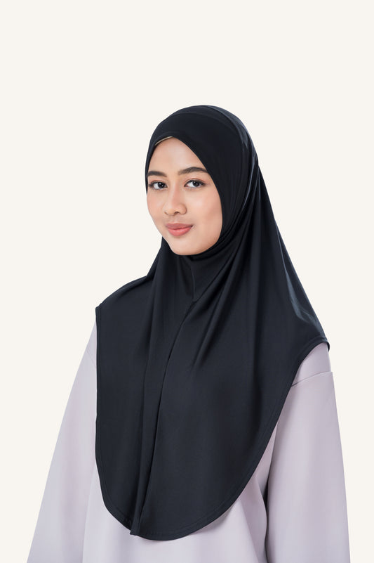 InnerSejuk Tudung Sukan Passion M Black