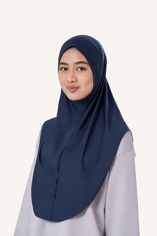 InnerSejuk Tudung Sukan Passion M Navy Polis