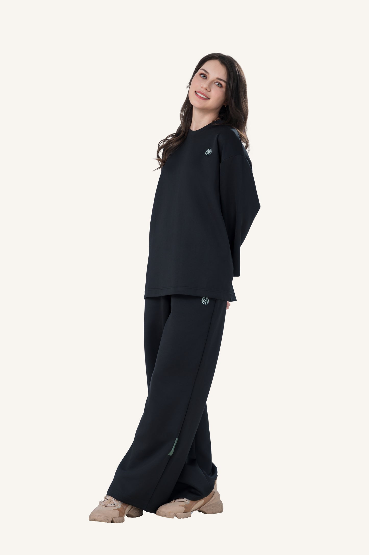Innersejuk Santai Baggy Pants Black