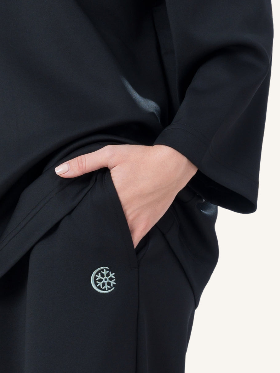 Innersejuk Santai Baggy Pants Black