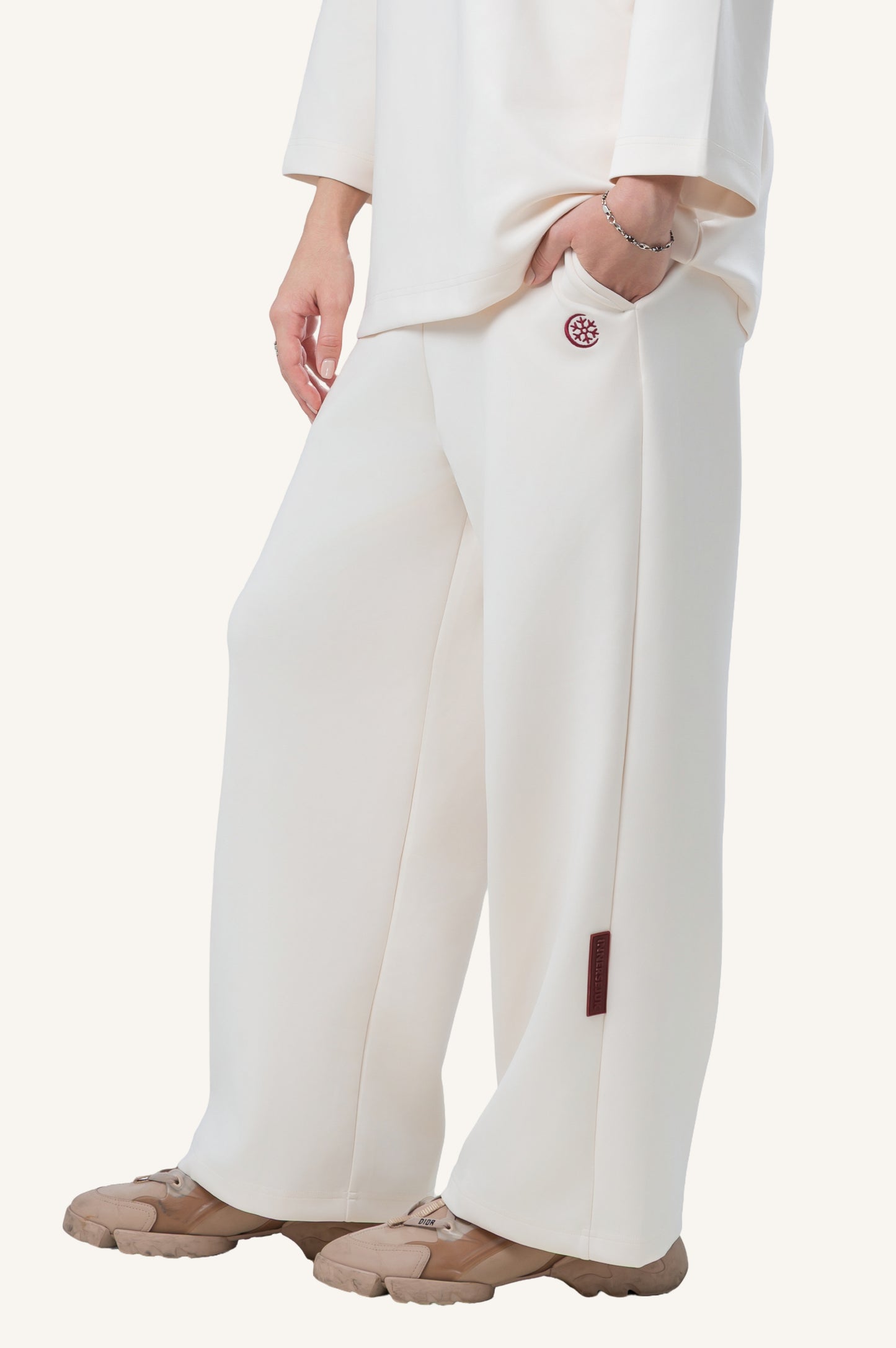 Innersejuk Santai Baggy Pants Cream