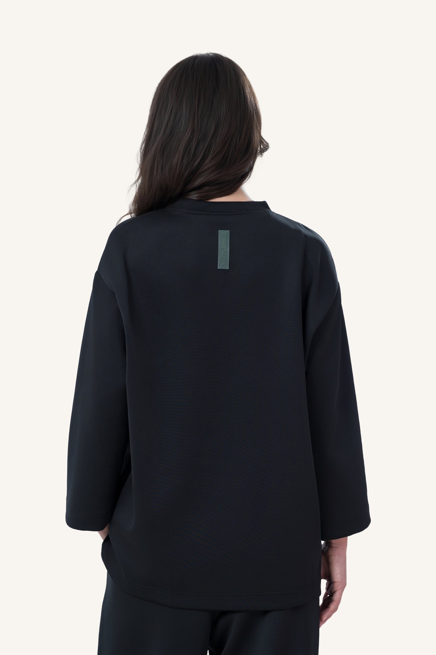 Innersejuk Santai Baggy Top Black