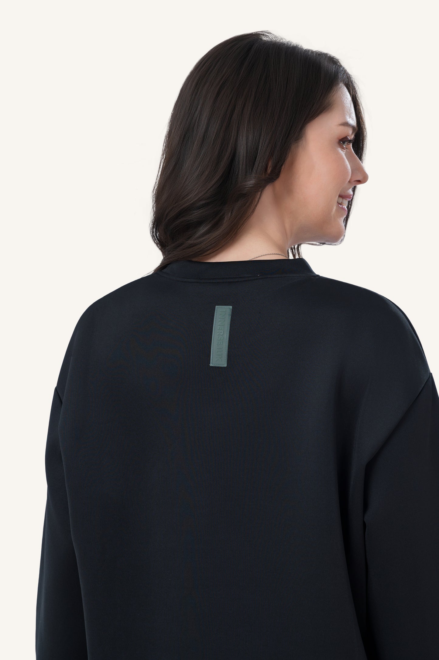 Innersejuk Santai Baggy Top Black