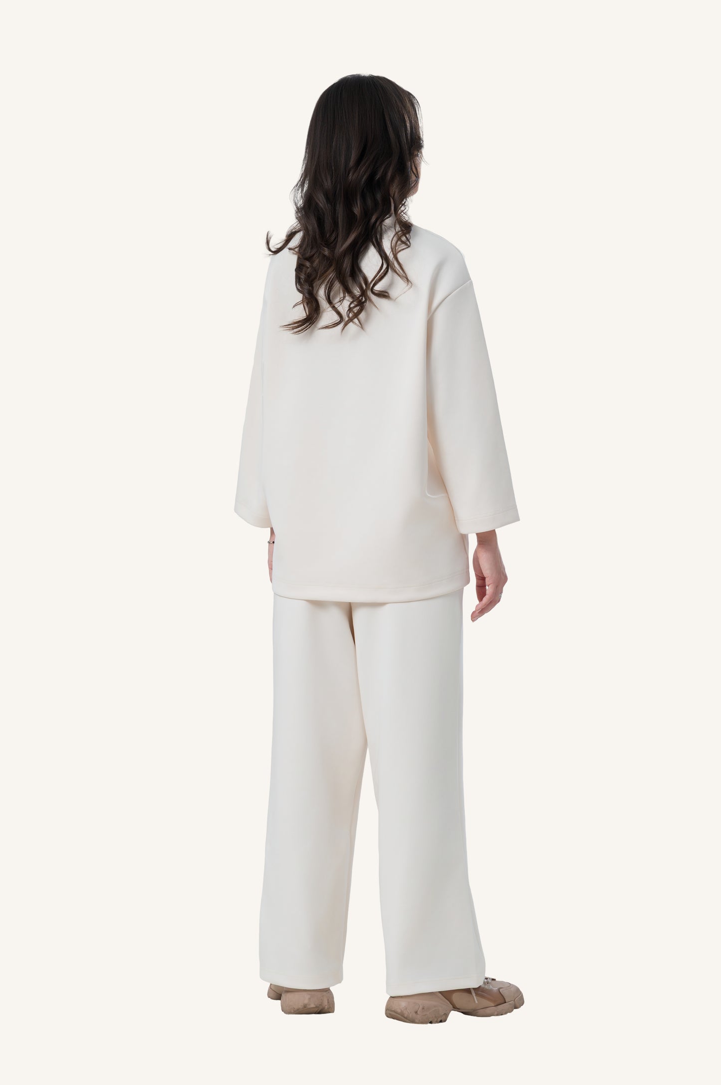 Innersejuk Santai Baggy Top Cream