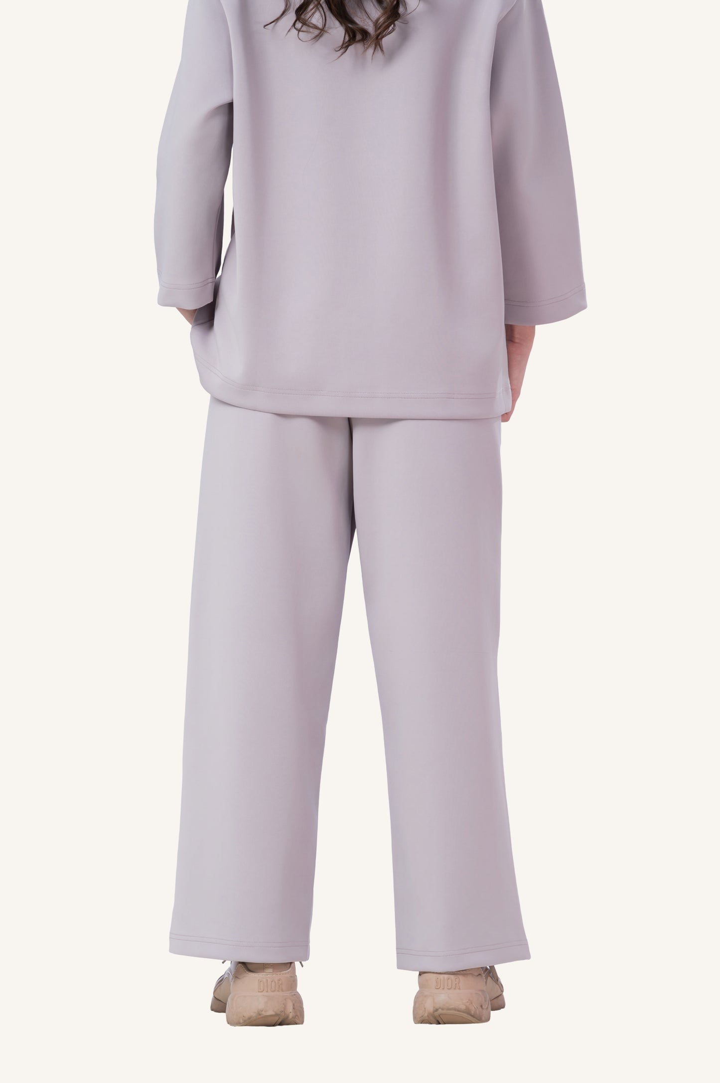 Innersejuk Santai Baggy Pants Light Grey