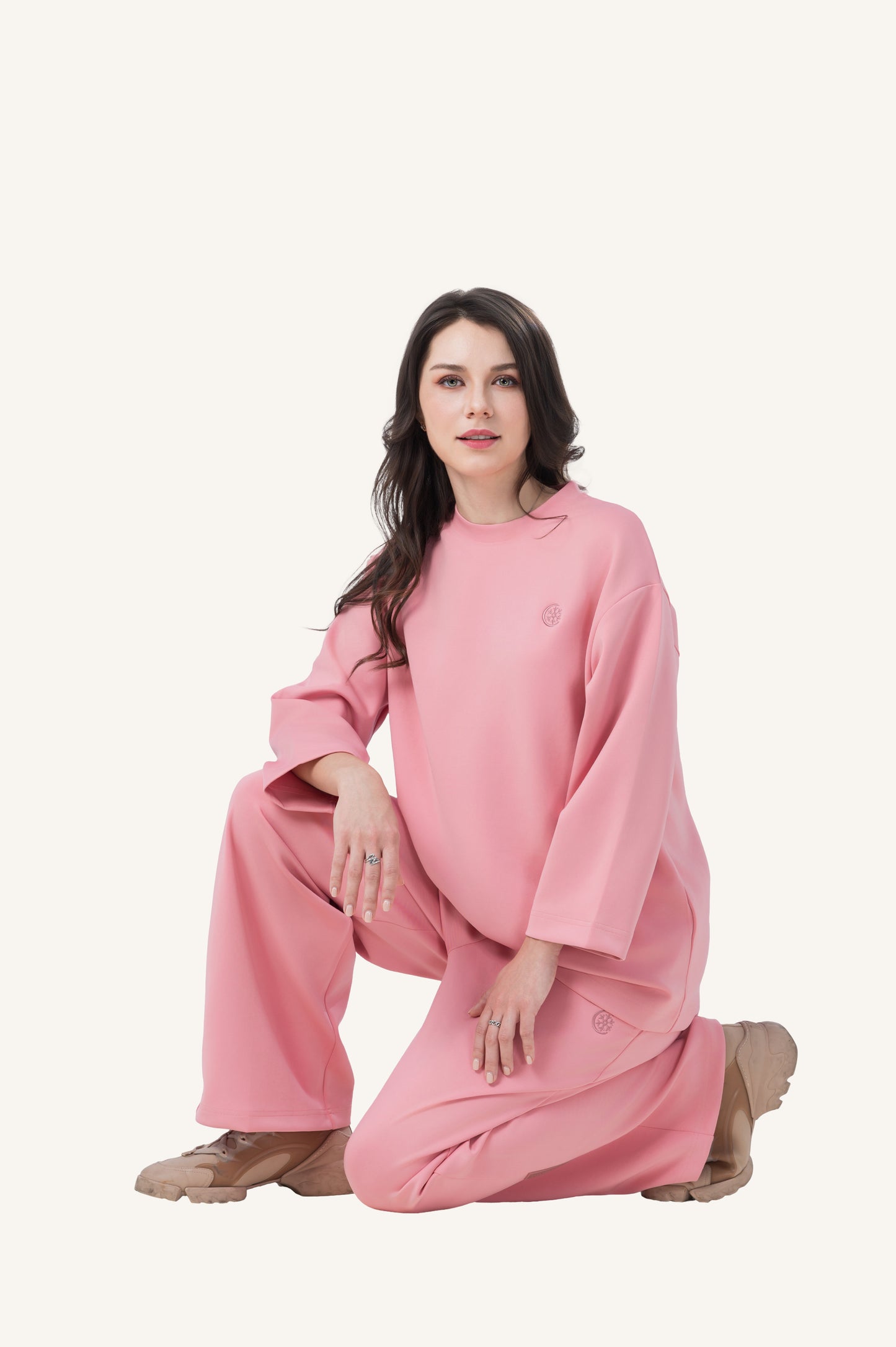 Innersejuk Santai Baggy Top Pink