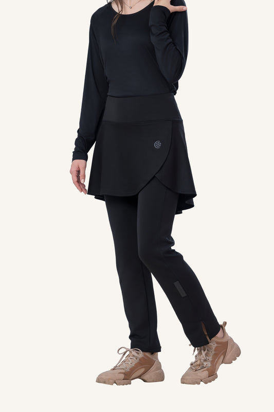 Innersejuk Seluar Sukan Skirt Pants Black