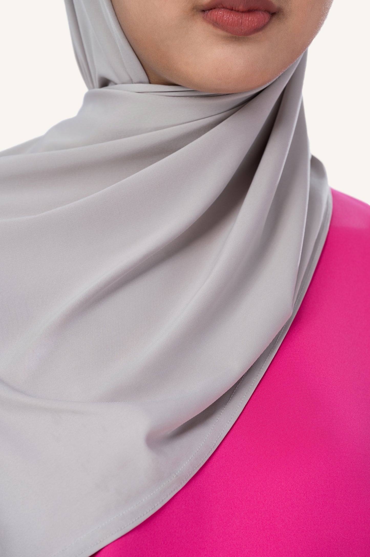 InnerSejuk Tudung Sukan Silver Grey