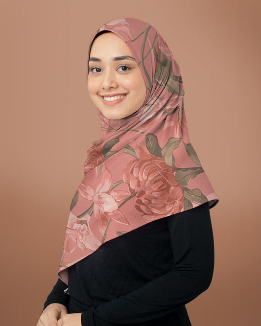 Triangle Florals Red