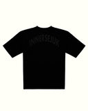 THE INNERSEJUK BACK OVERSIZED TEE IN BLACK