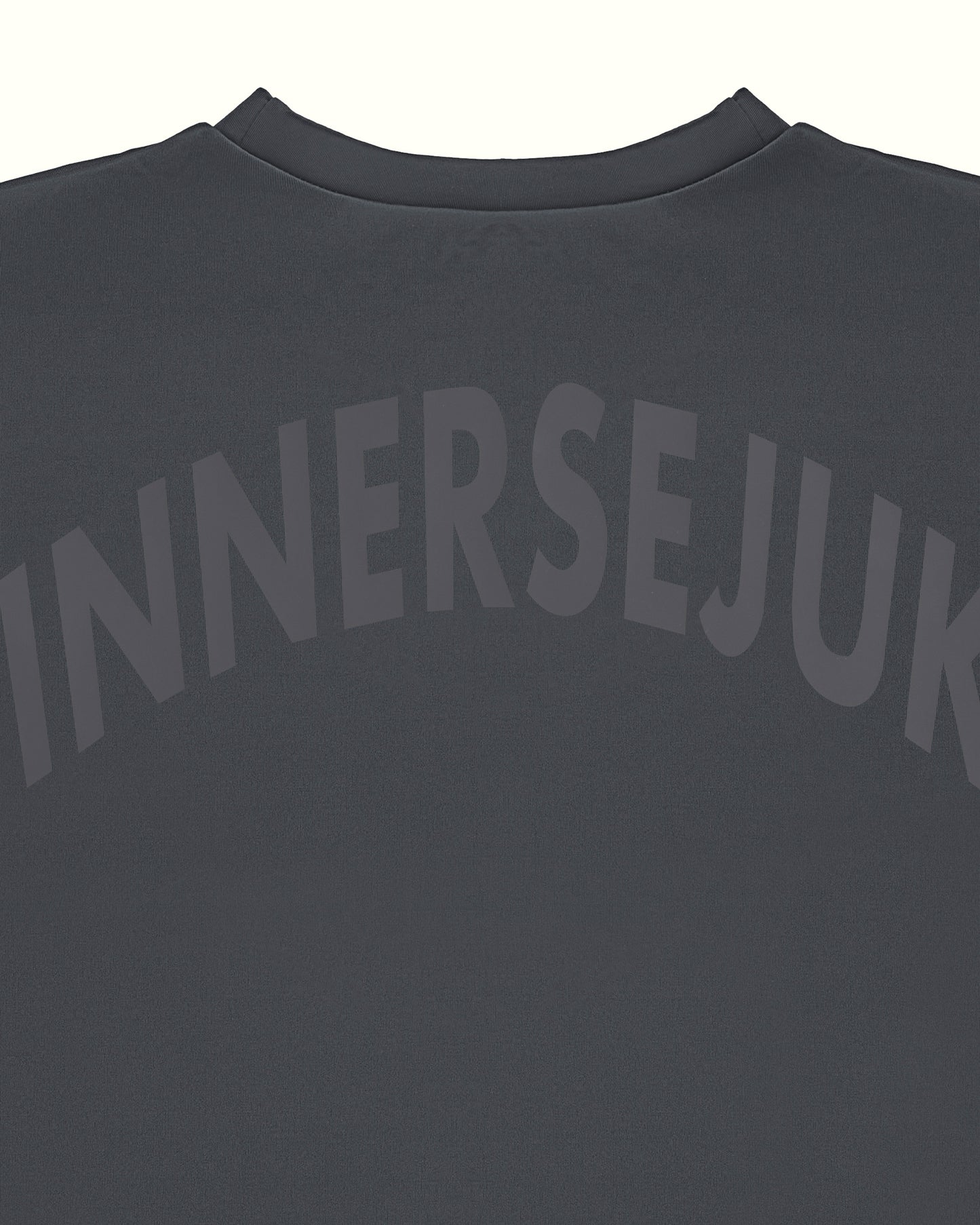 THE INNERSEJUK BACK OVERSIZED TEE IN DARK GREY