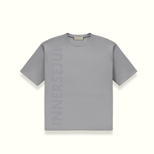 THE ICON OVERSIZED TEE IN LIGHT GREY