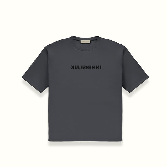 THE REVERSED OVERSIZED TEE IN DARK GREY