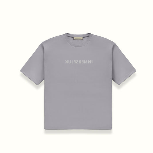 THE REVERSED OVERSIZED TEE IN LIGHT GREY
