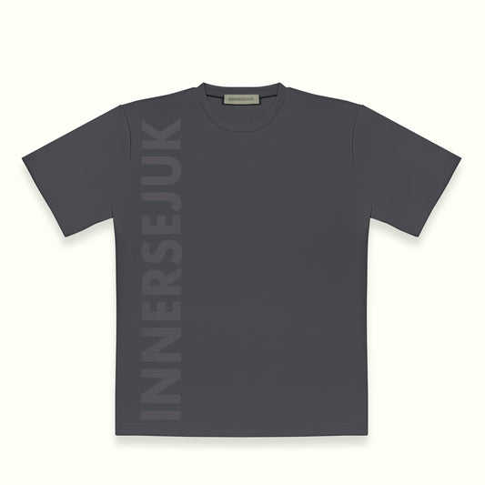 THE ICON RELAXED TEE IN DARK GREY