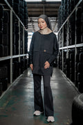 Black Oversized Parka Jacket
