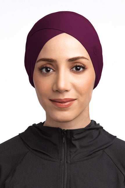 Anak Tudung Sukan  Allure Plum 