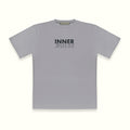 THE MIRROR IMAGE RELAXED TEE IN LIGHT GREY
