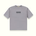 THE MIRROR IMAGE OVERSIZED TEE IN LIGHT GREY