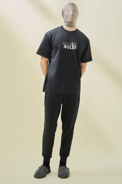 THE MIRROR IMAGE REGULAR TEE IN BLACK