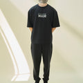 THE MIRROR IMAGE OVERSIZED TEE IN BLACK