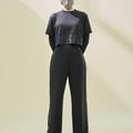 THE LOGOMANIA 2-IN-1 CROP TOP  IN BLACK