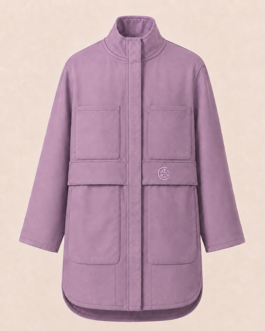 Lilac Lavender Oversized Parka Jacket