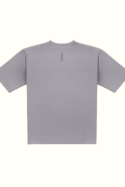 THE MIRROR IMAGE OVERSIZED TEE IN LIGHT GREY