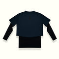 THE ICON 2-IN-1 CROP TOP  IN DARK BLUE