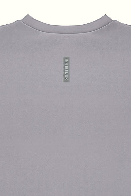 THE MIRROR IMAGE OVERSIZED TEE IN LIGHT GREY