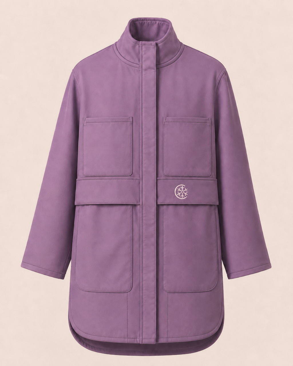 Plum Oversized Parka Jacket