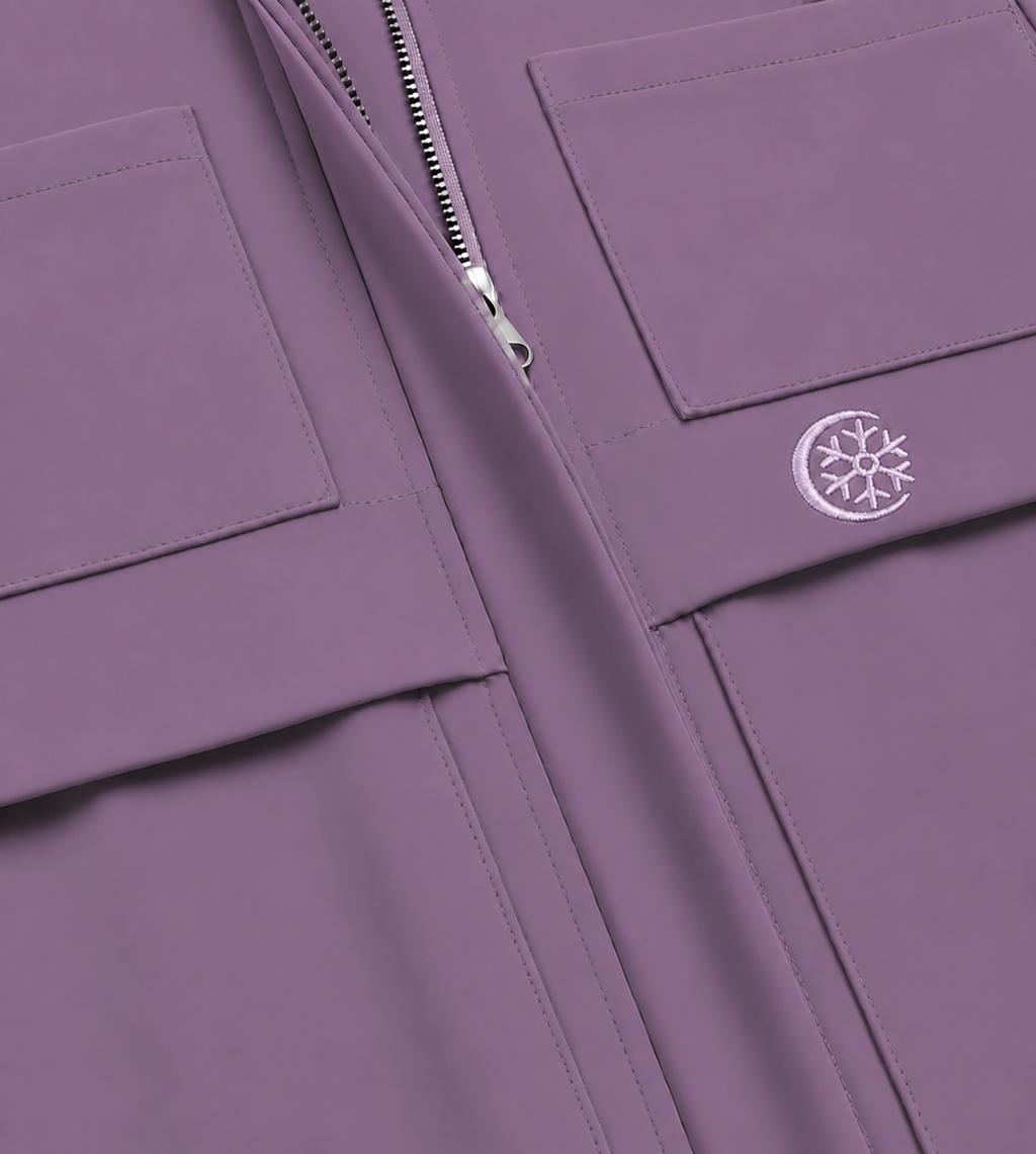 Plum Oversized Parka Jacket