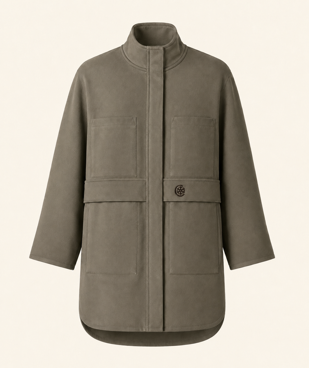 Olive Oversized Parka Jacket
