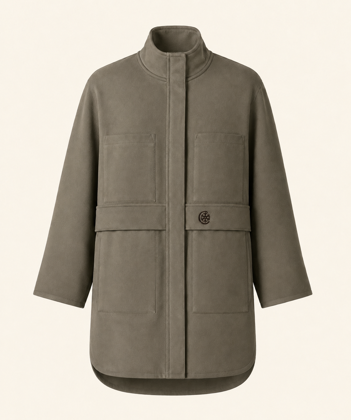 Olive Oversized Parka Jacket