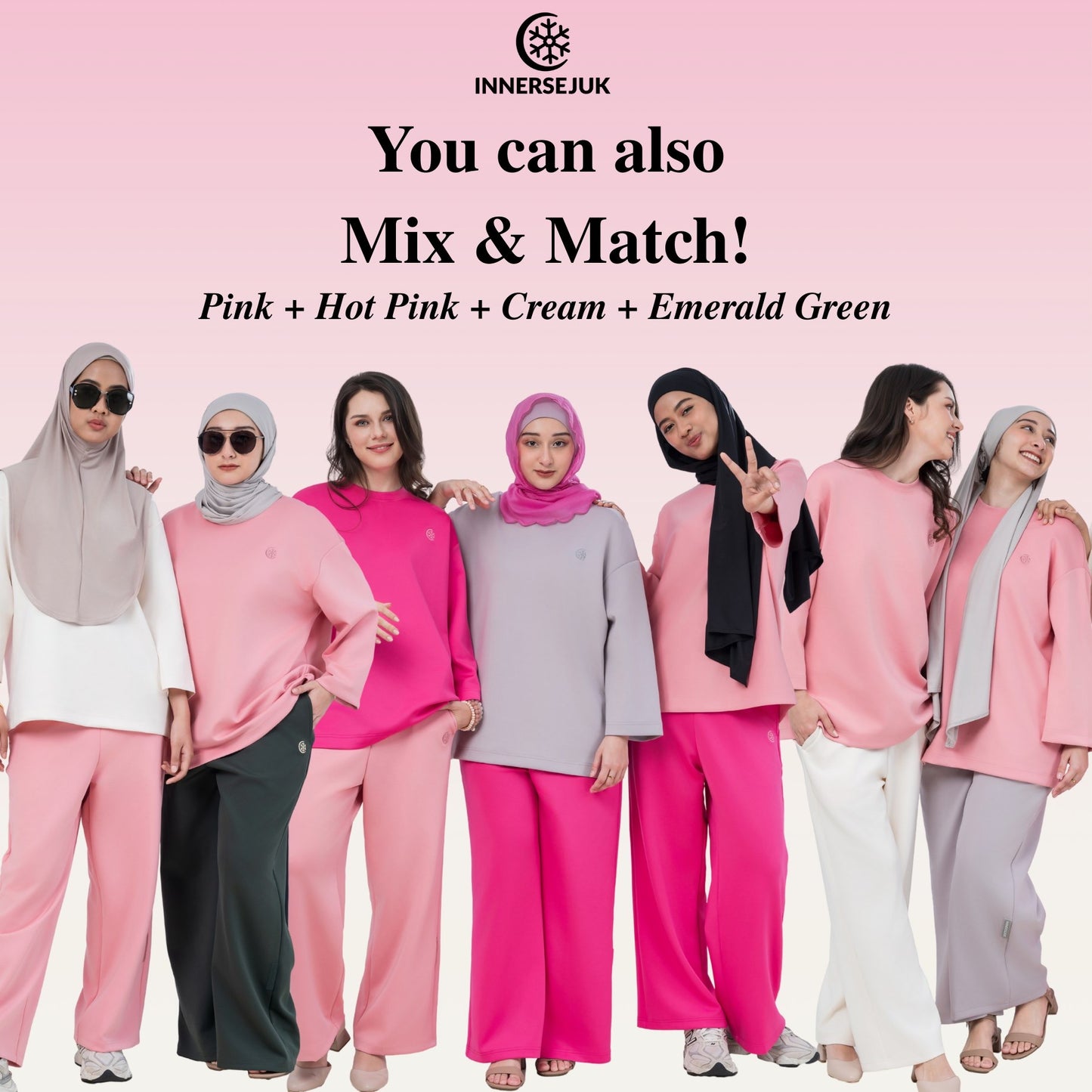 Innersejuk Santai Baggy Pants Cream