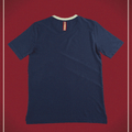 ATHLETICS TEE Navy and Silver