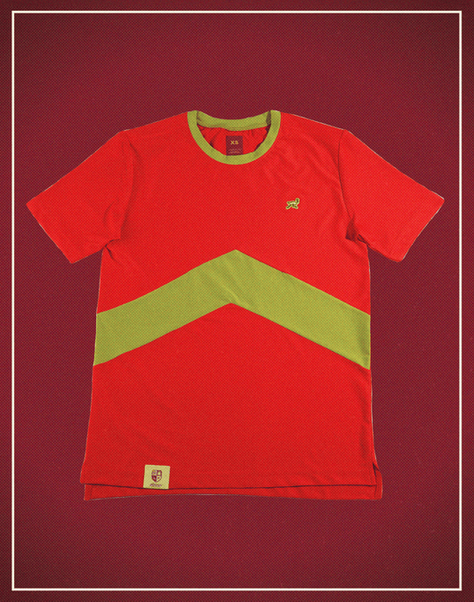 ATHLETICS TEE Red and Gold