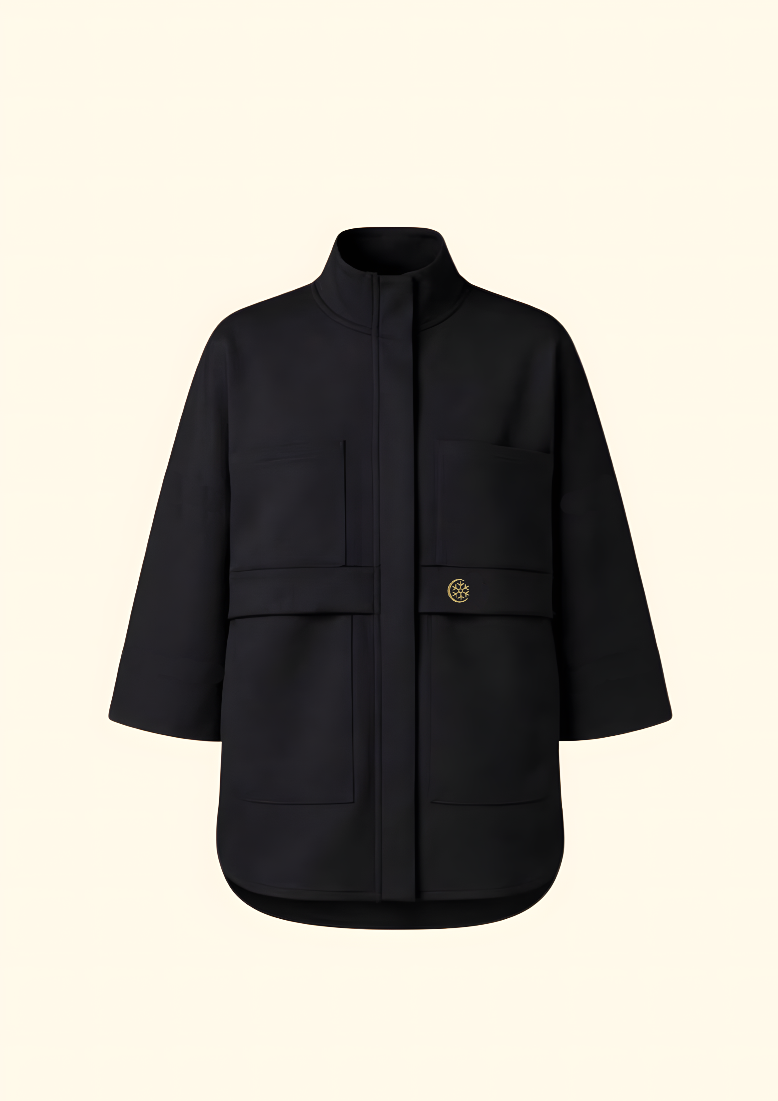 Black Oversized Parka Jacket