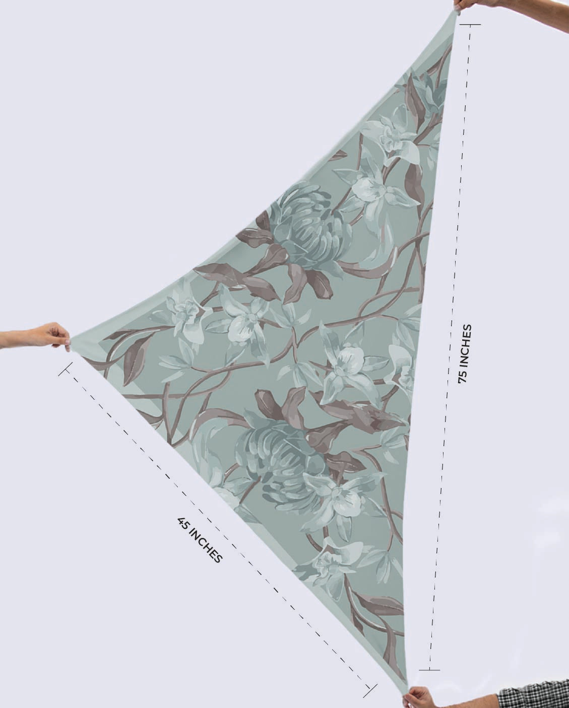 Triangle Florals Blue