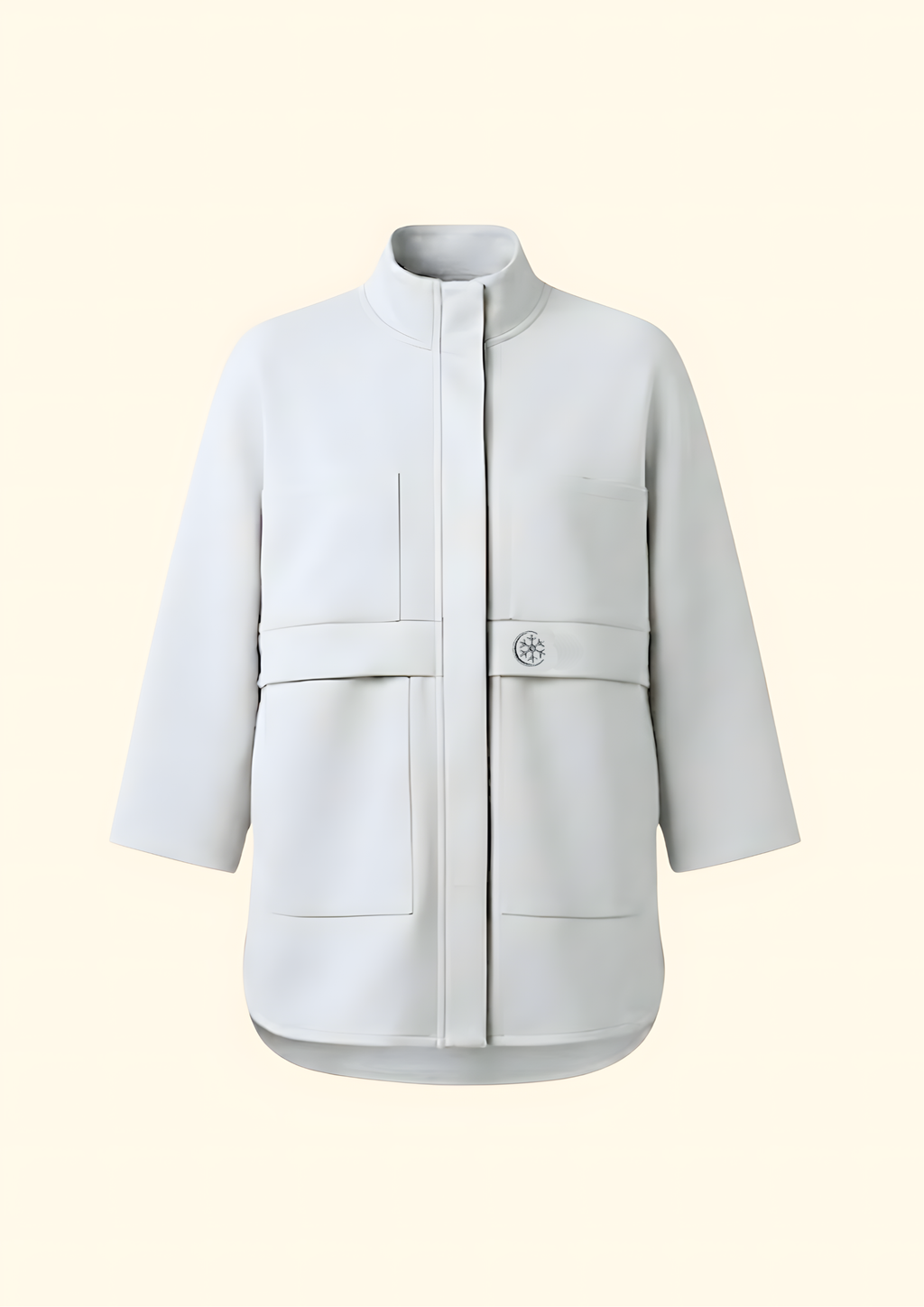 Blueish Grey Oversized Parka Jacket