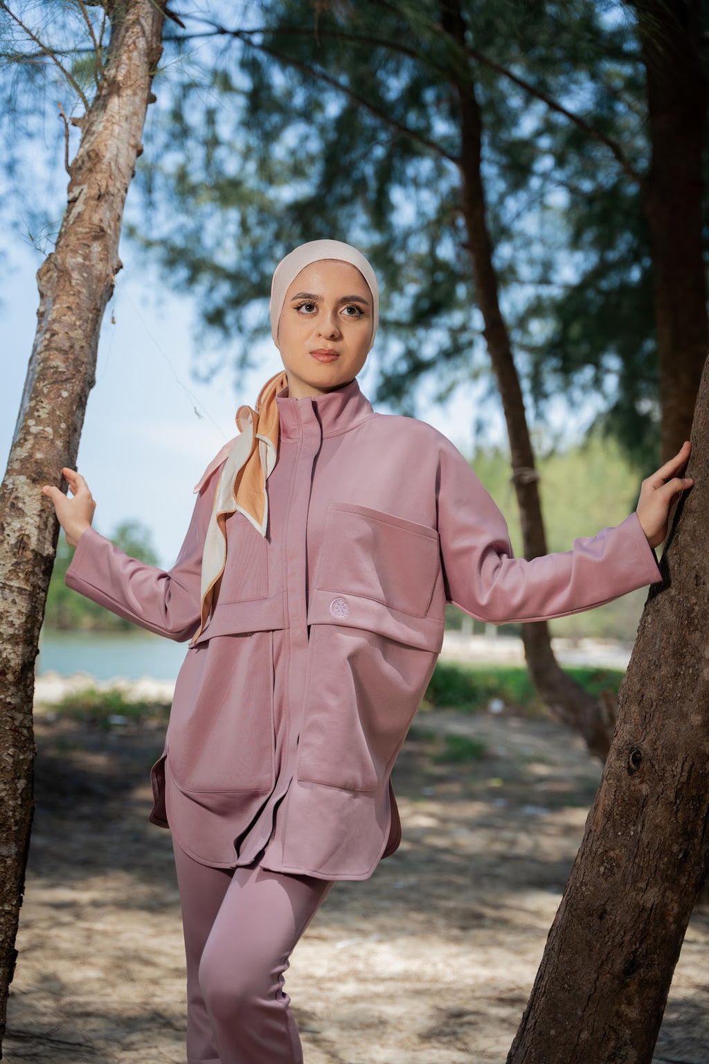 Plum Oversized Parka Jacket